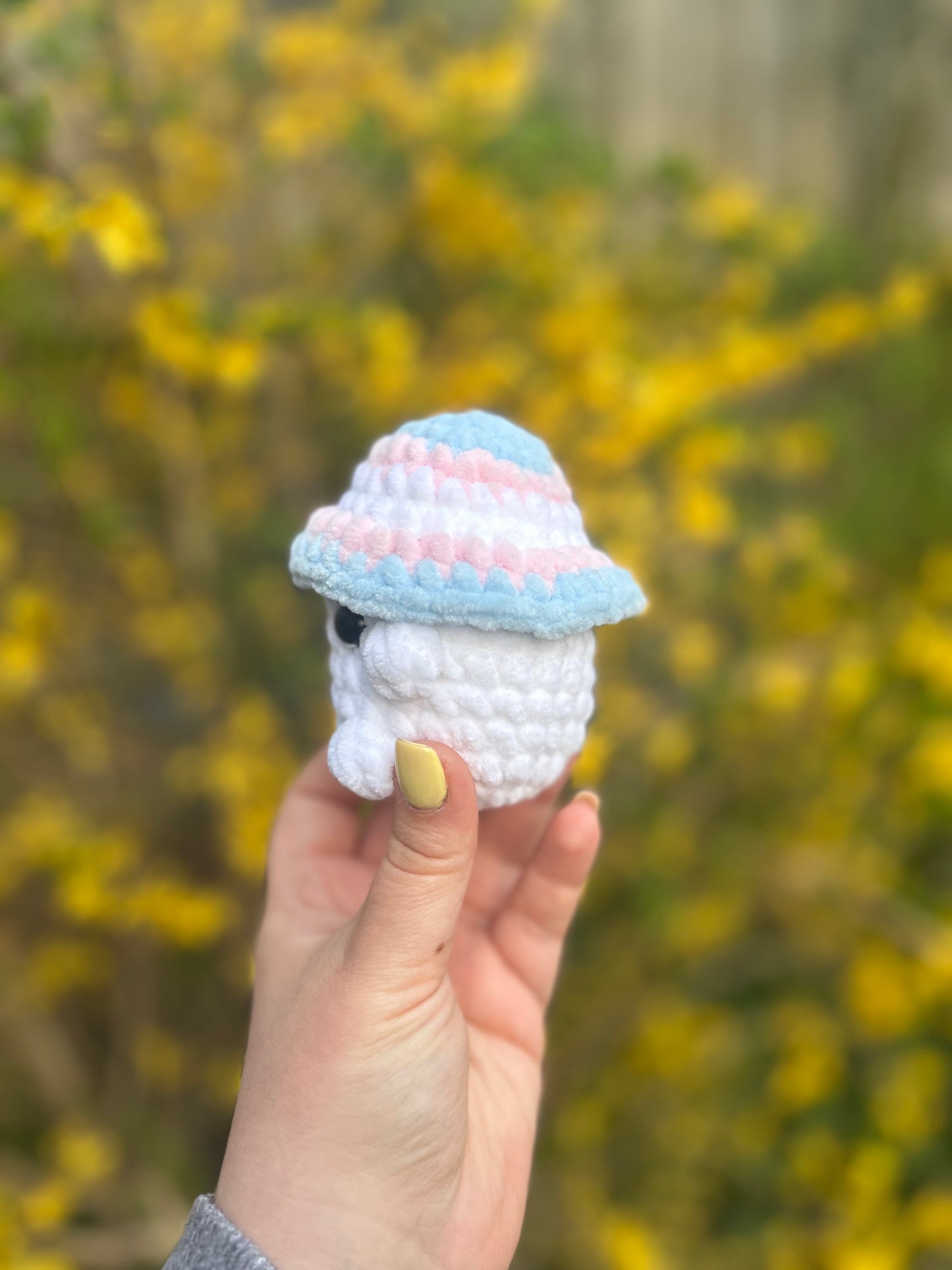 Transgender Crochet Mushroom Toy