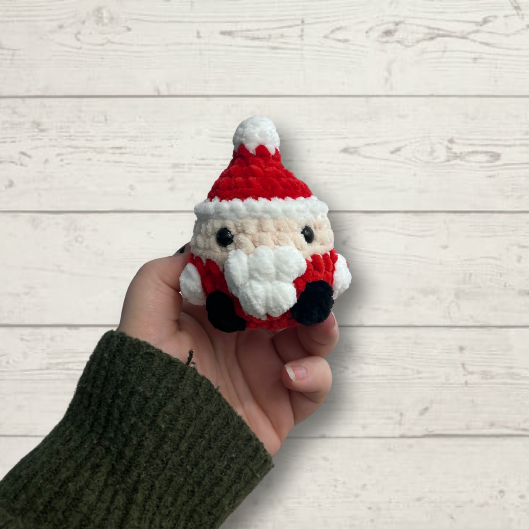 Mini Santa Christmas Crochet Toy