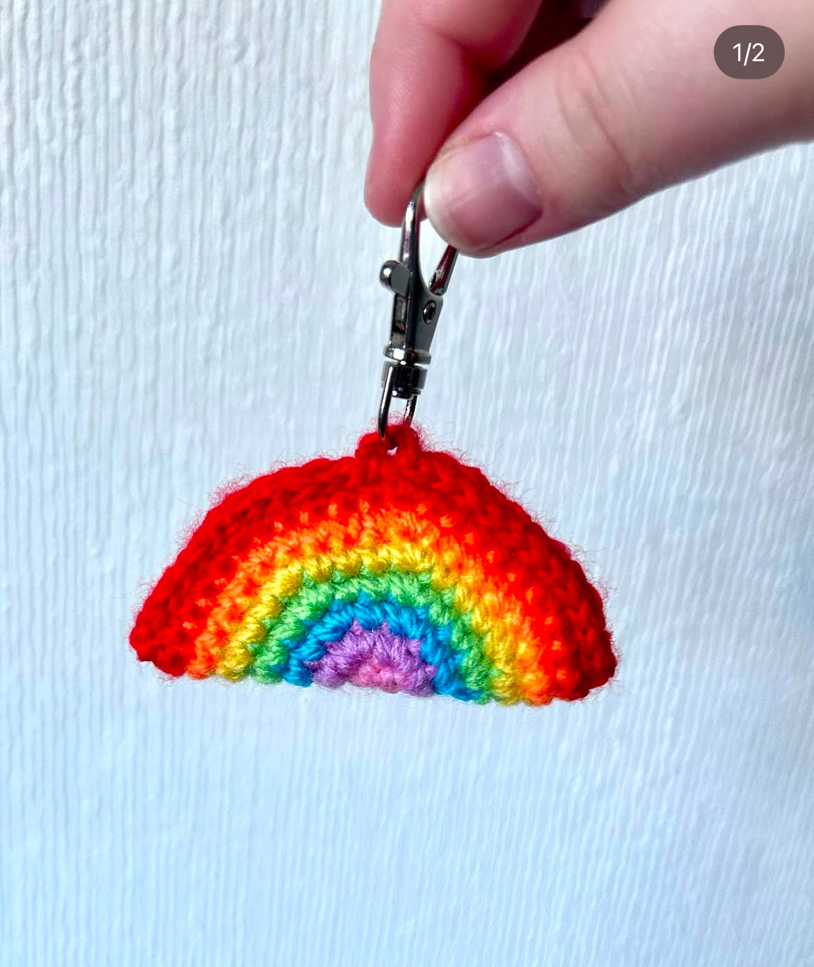 Rainbow Keyring Crochet your own kit