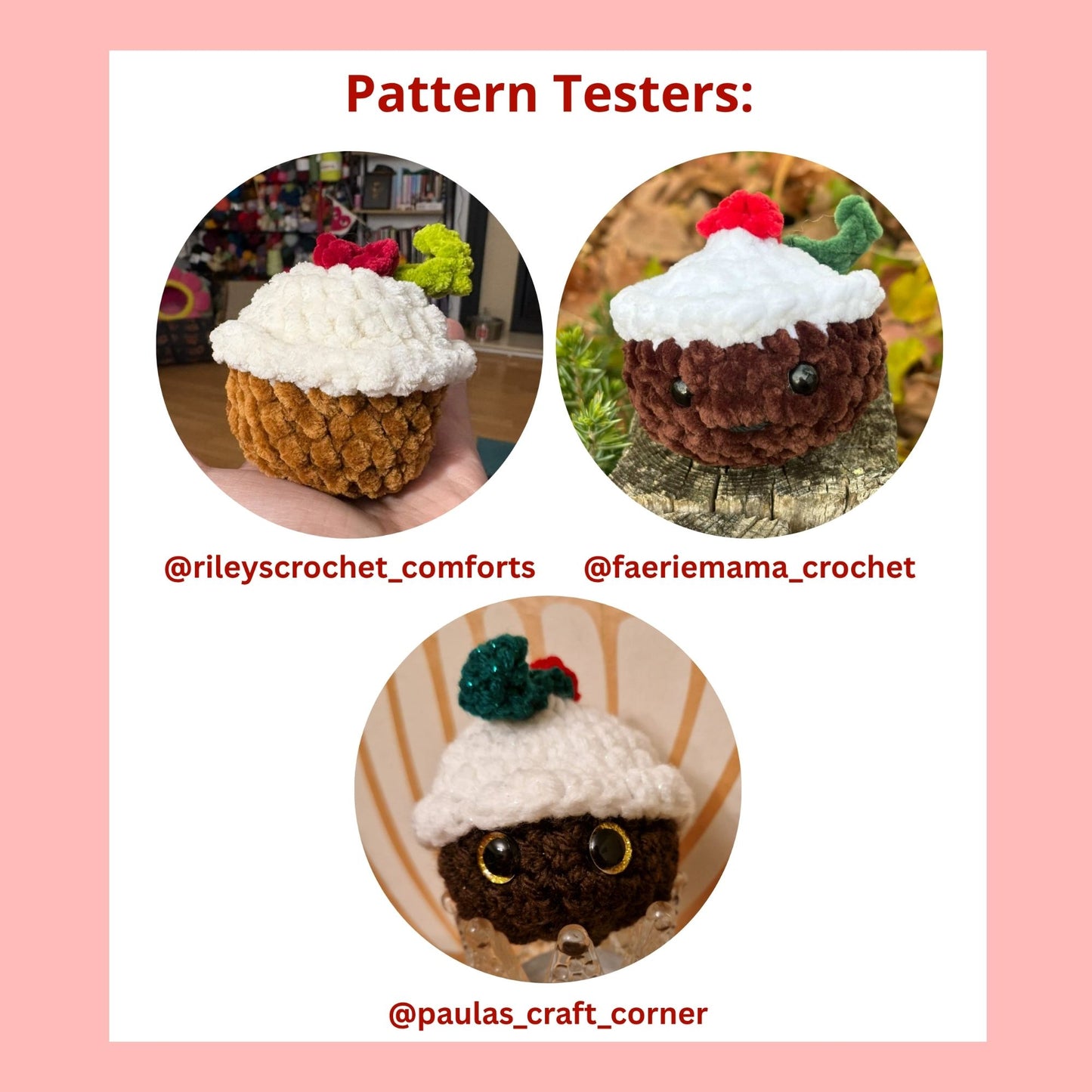Crochet Christmas Pudding Digital Pattern