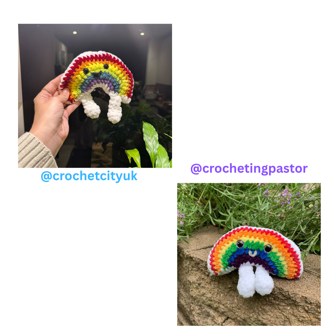 Sitting Rainbow Digital Crochet Pattern