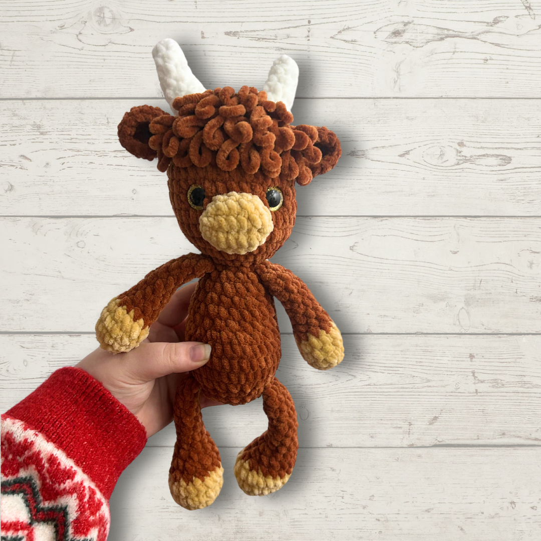 Highland Cow Crochet Toy