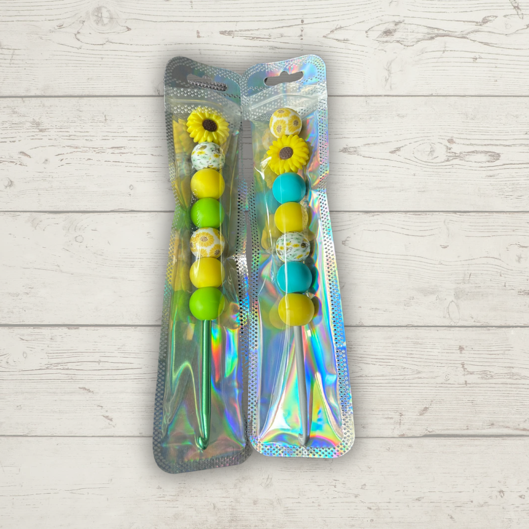 Handmade Sunflower Crochet Hook