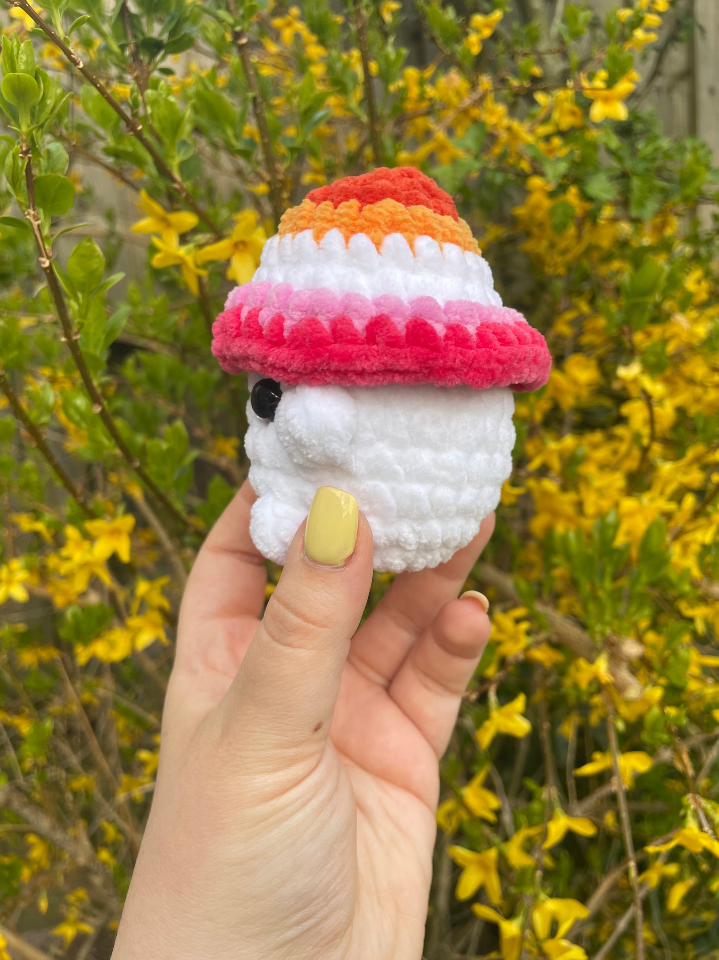 Lesbian Crochet Mushroom Toy
