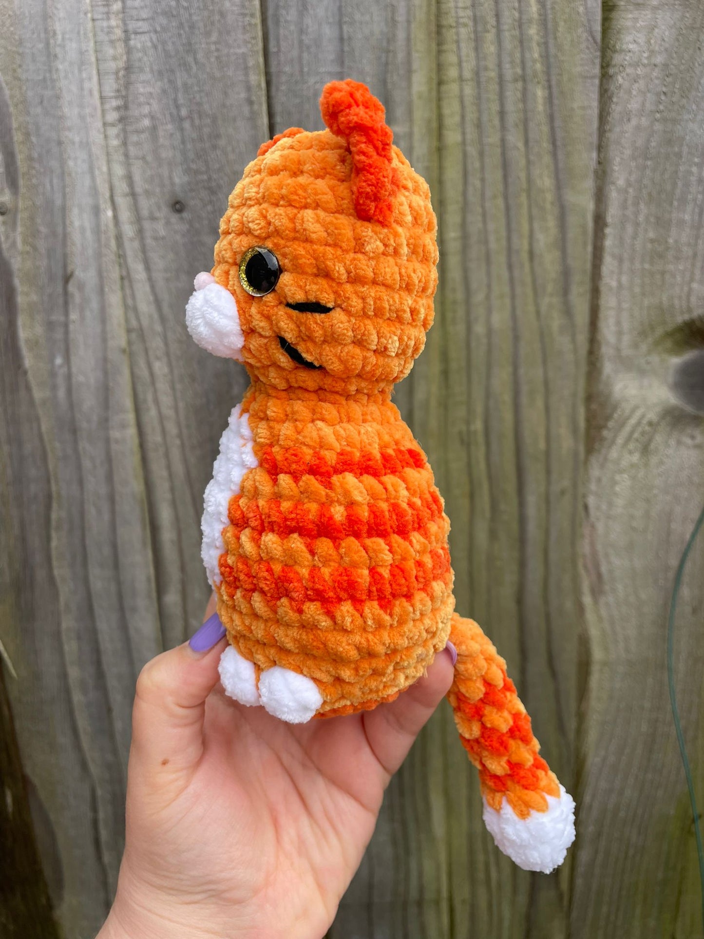 Ginger Tabby Cat Crochet Toy