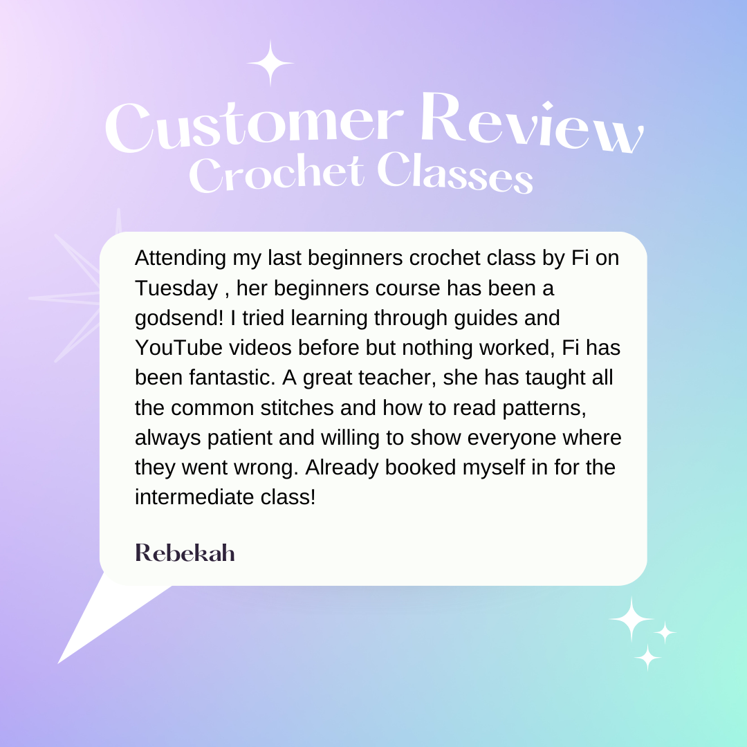 Beginner Crochet Classes- Talbot Green January Start