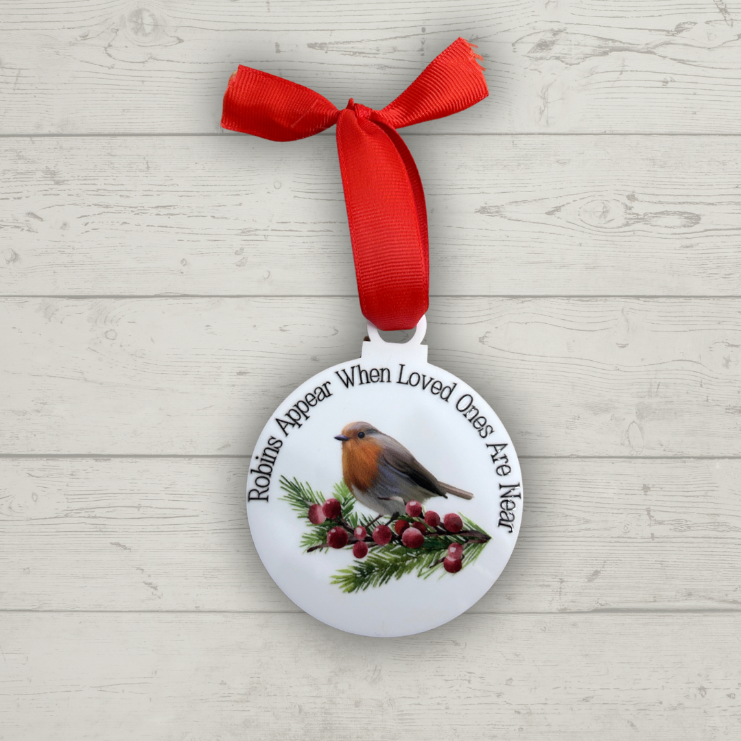 Robin Appear when loved ones are near Bauble
