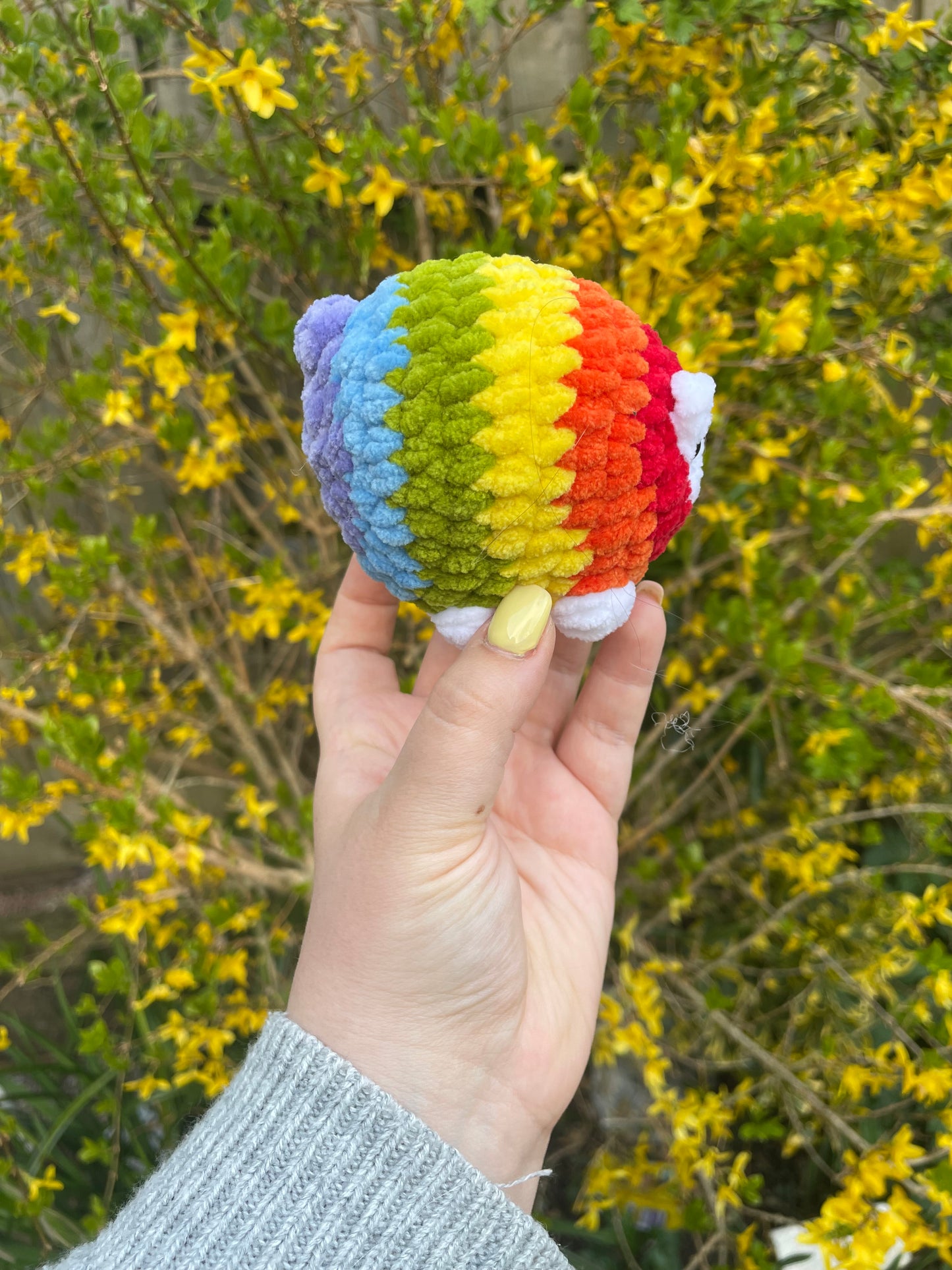 Rainbow Sheep Crochet Toy