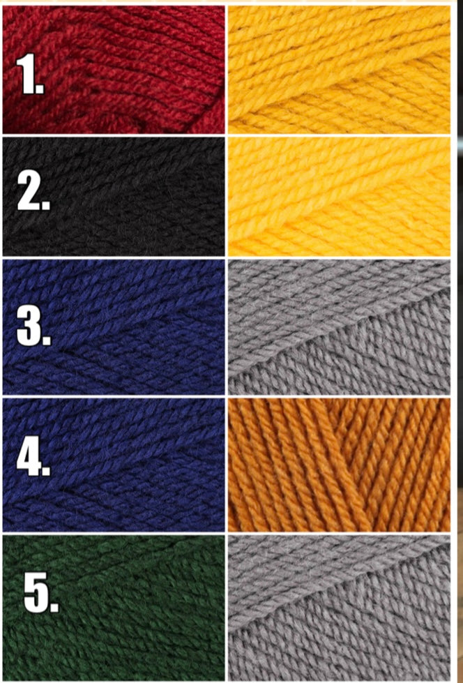 Crochet Wizard House Scarf