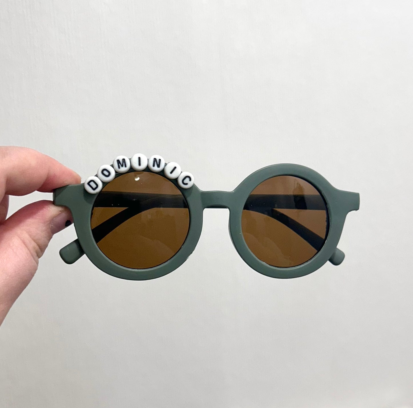 Child Personalised Sunglasses- black letters