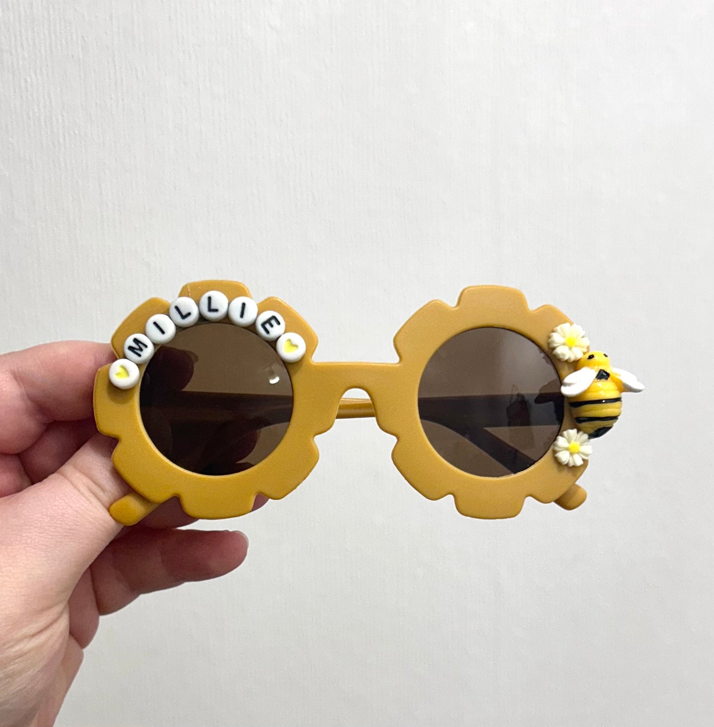 Child Bee and flower personalised Sunglasses