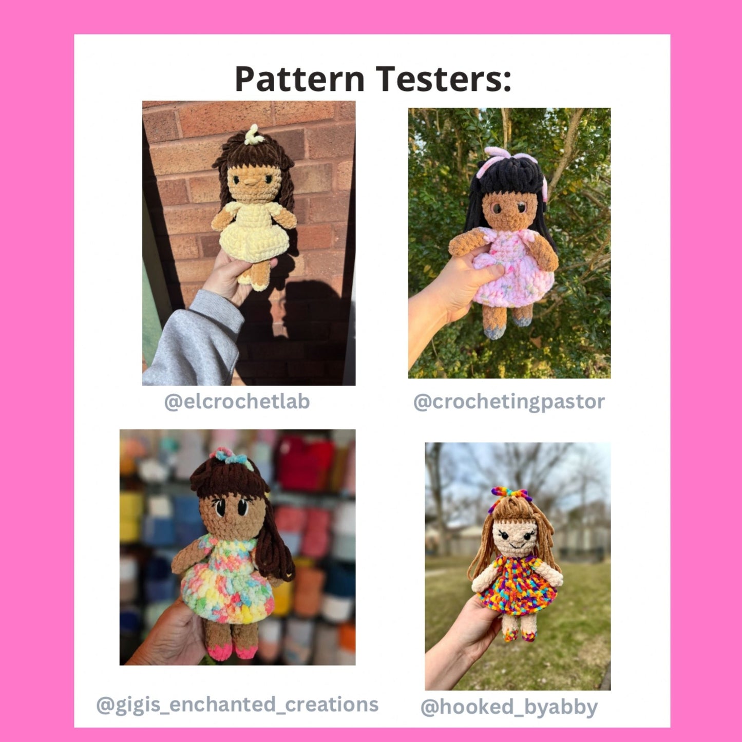 Crochet Girl Doll Digital Pattern