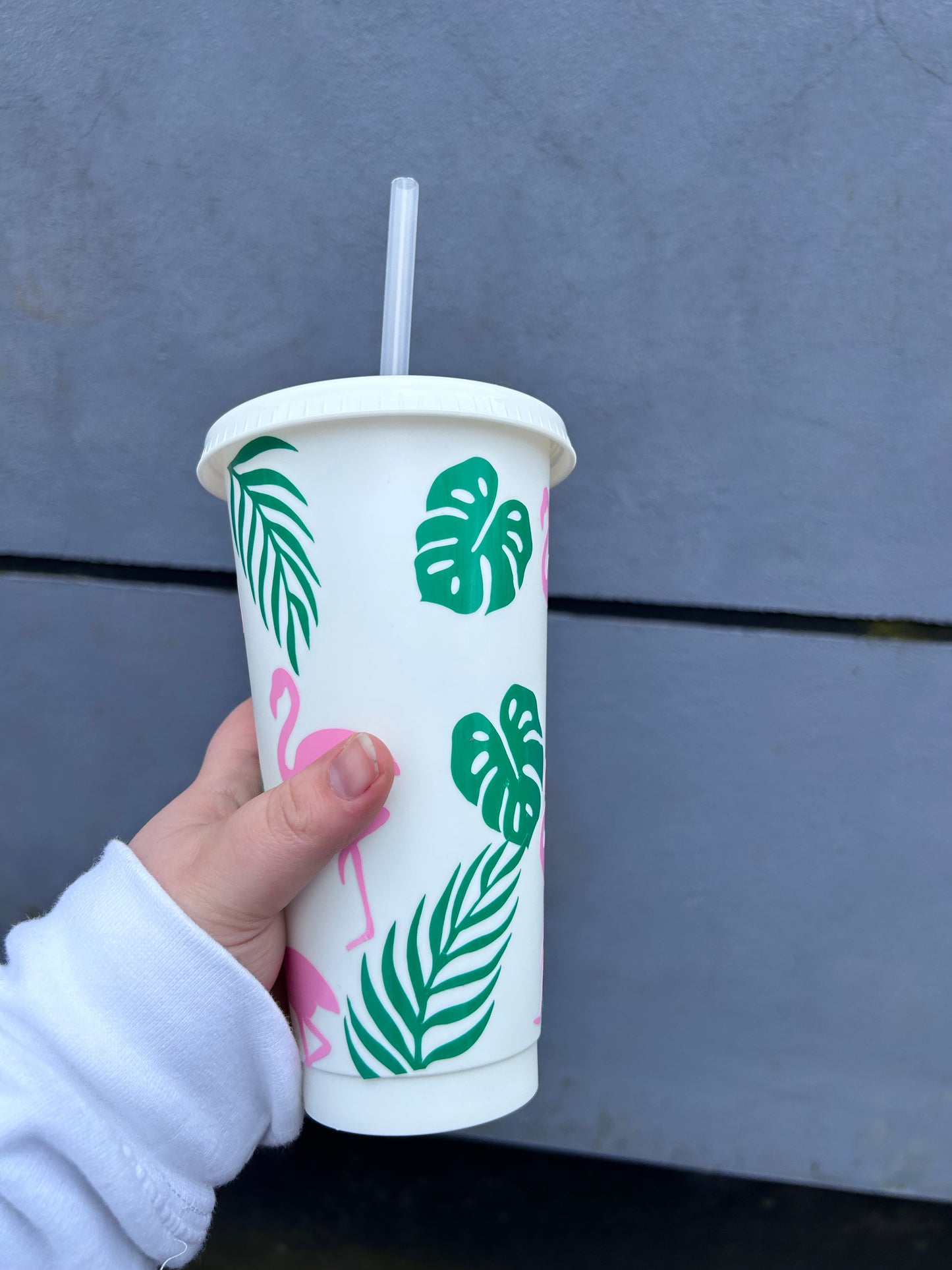 Flamingo 24oz Cold Cup