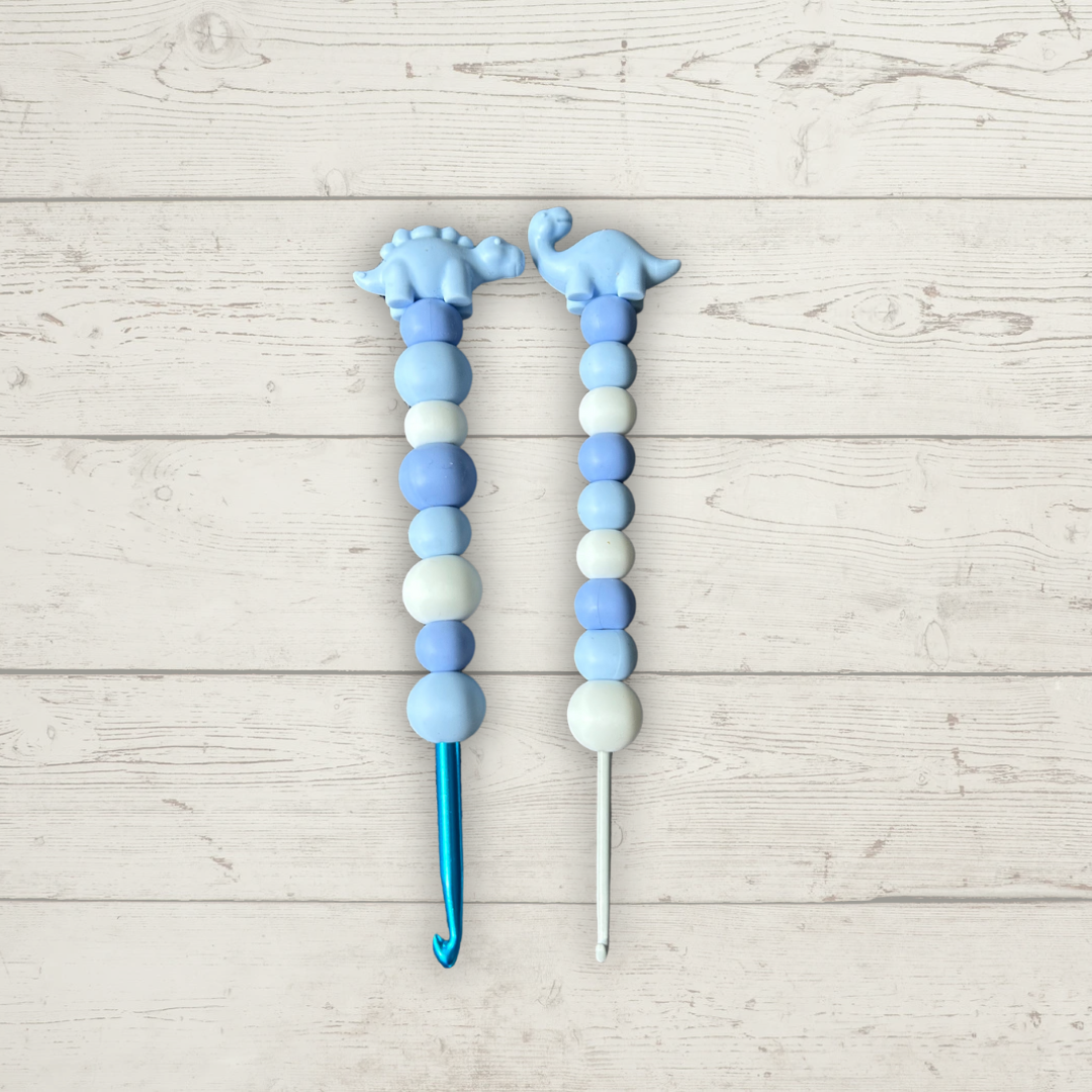 Handmade Dinosaur Crochet Hook