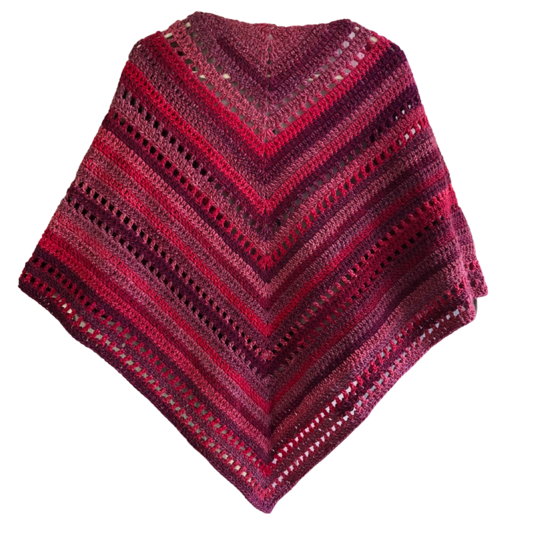 Pink Crocheted Shawl