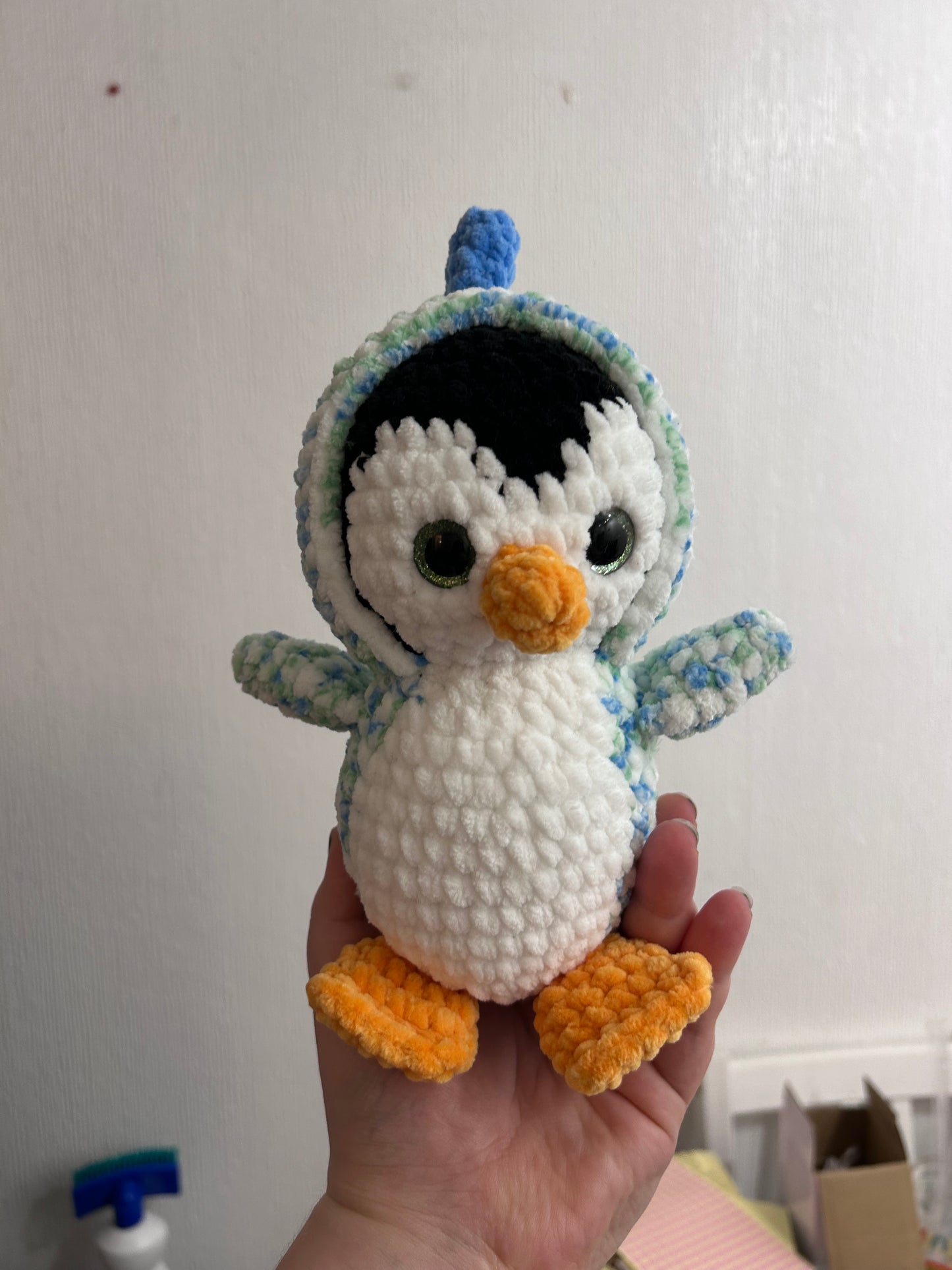 Dino Penguin Crochet Toy