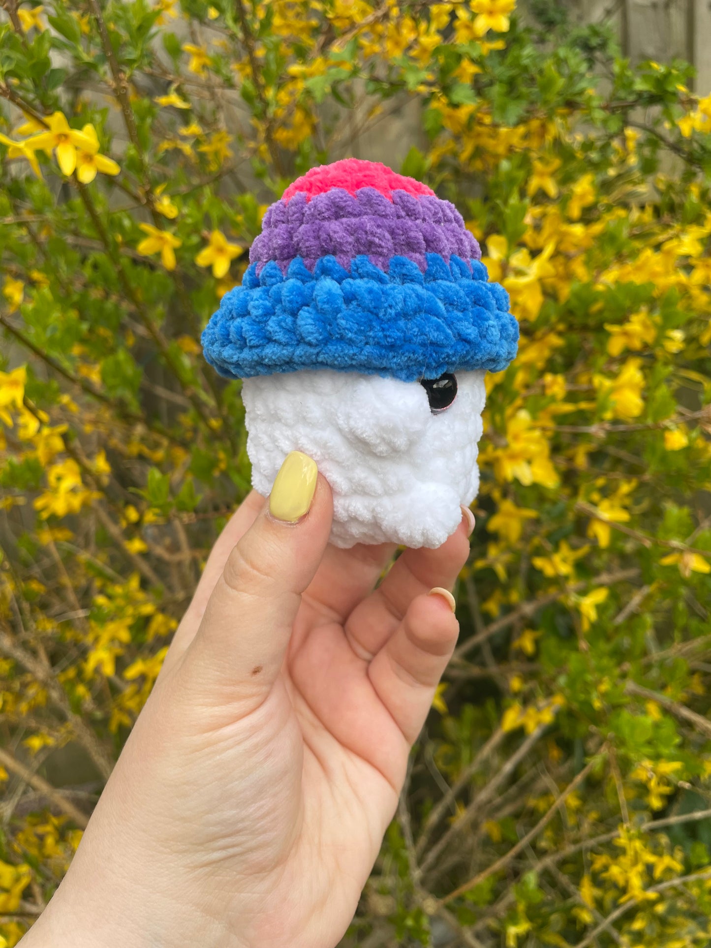 Bisexual Crochet Mushroom Toy