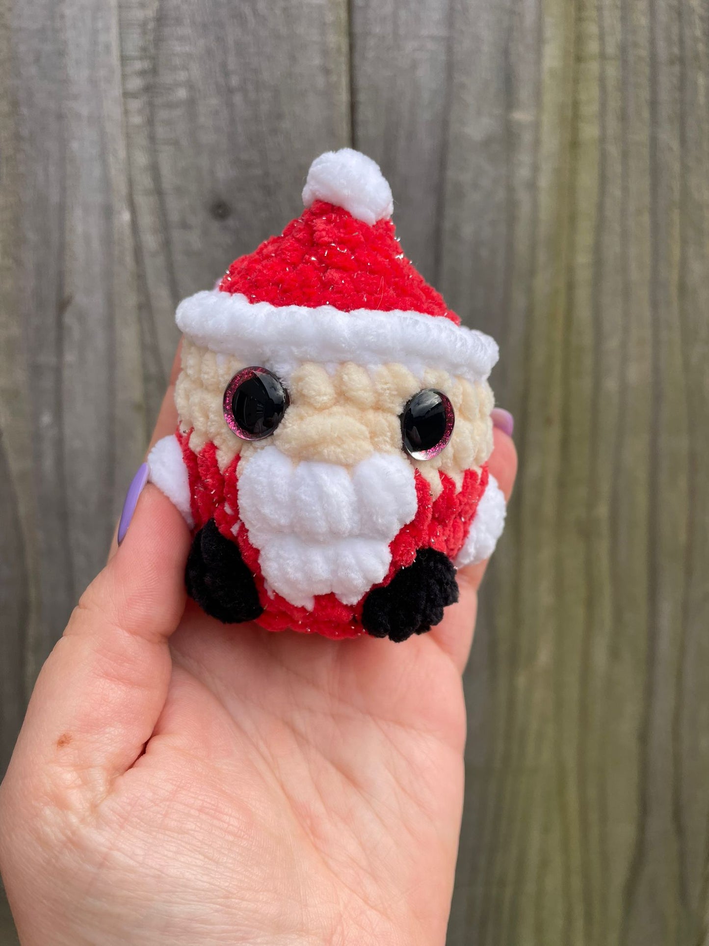 Mini Santa Christmas Crochet Toy
