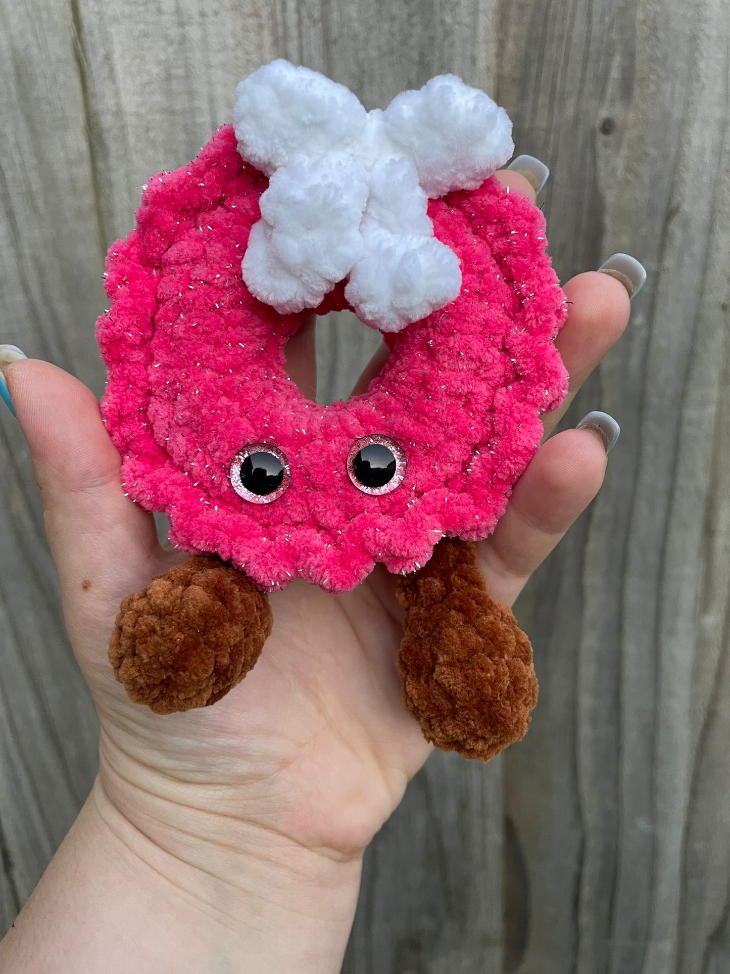 Christmas Wreath with Feet crochet Toy