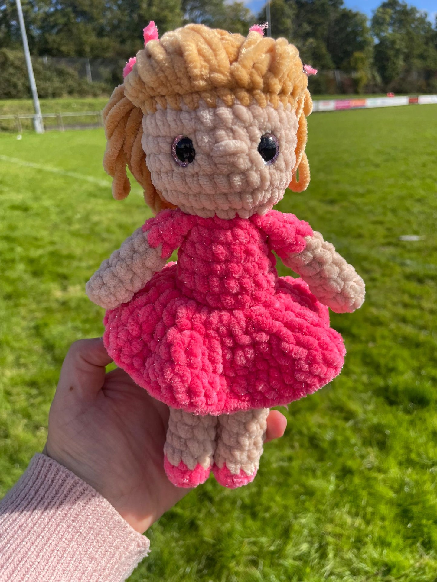 Girl Doll in Dress crochet Toy