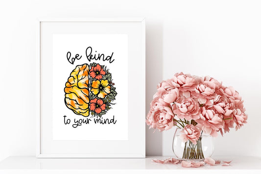 Be Kind to your Mind A6 Print