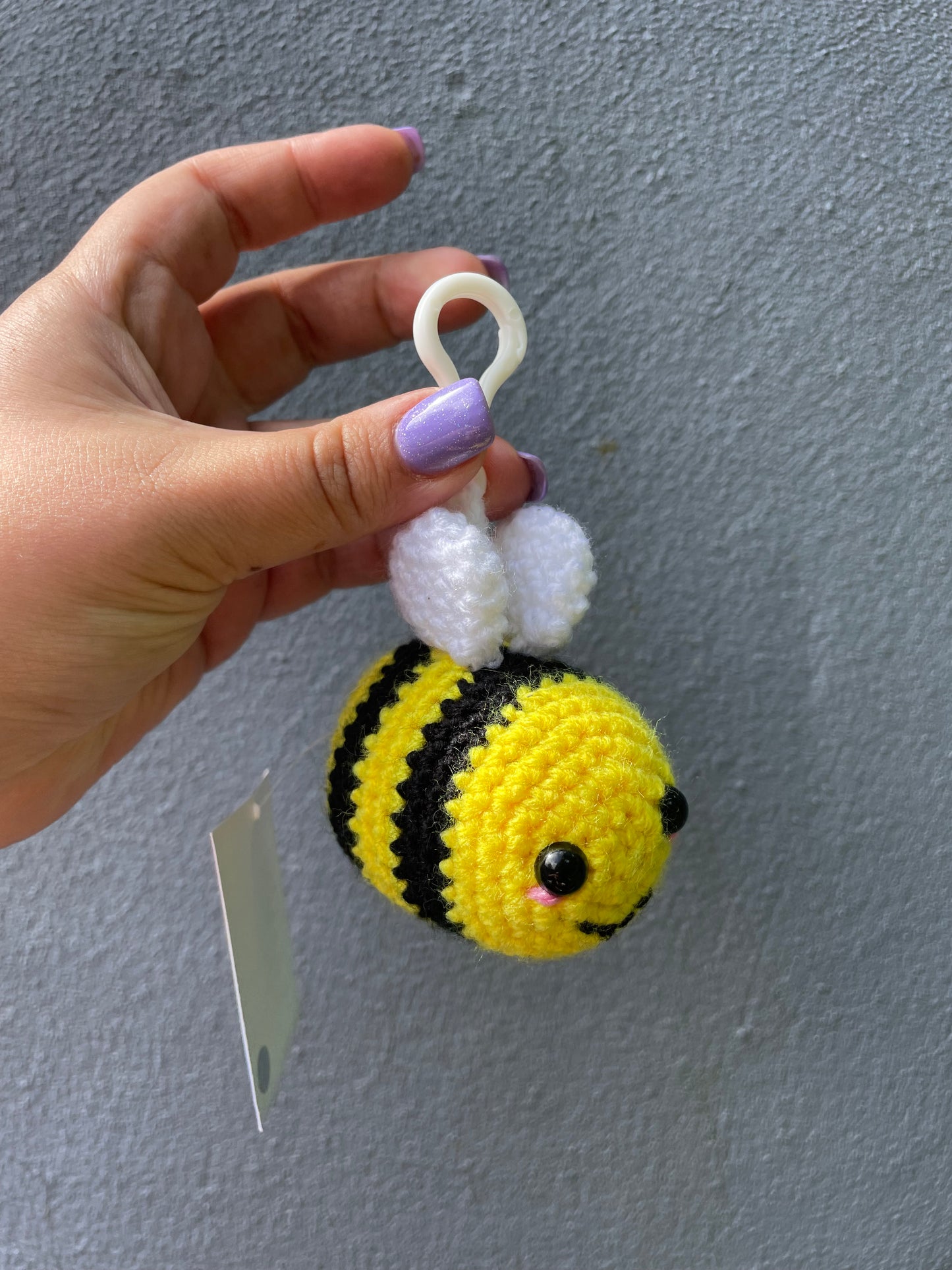 Bee Crochet Toy Keyring