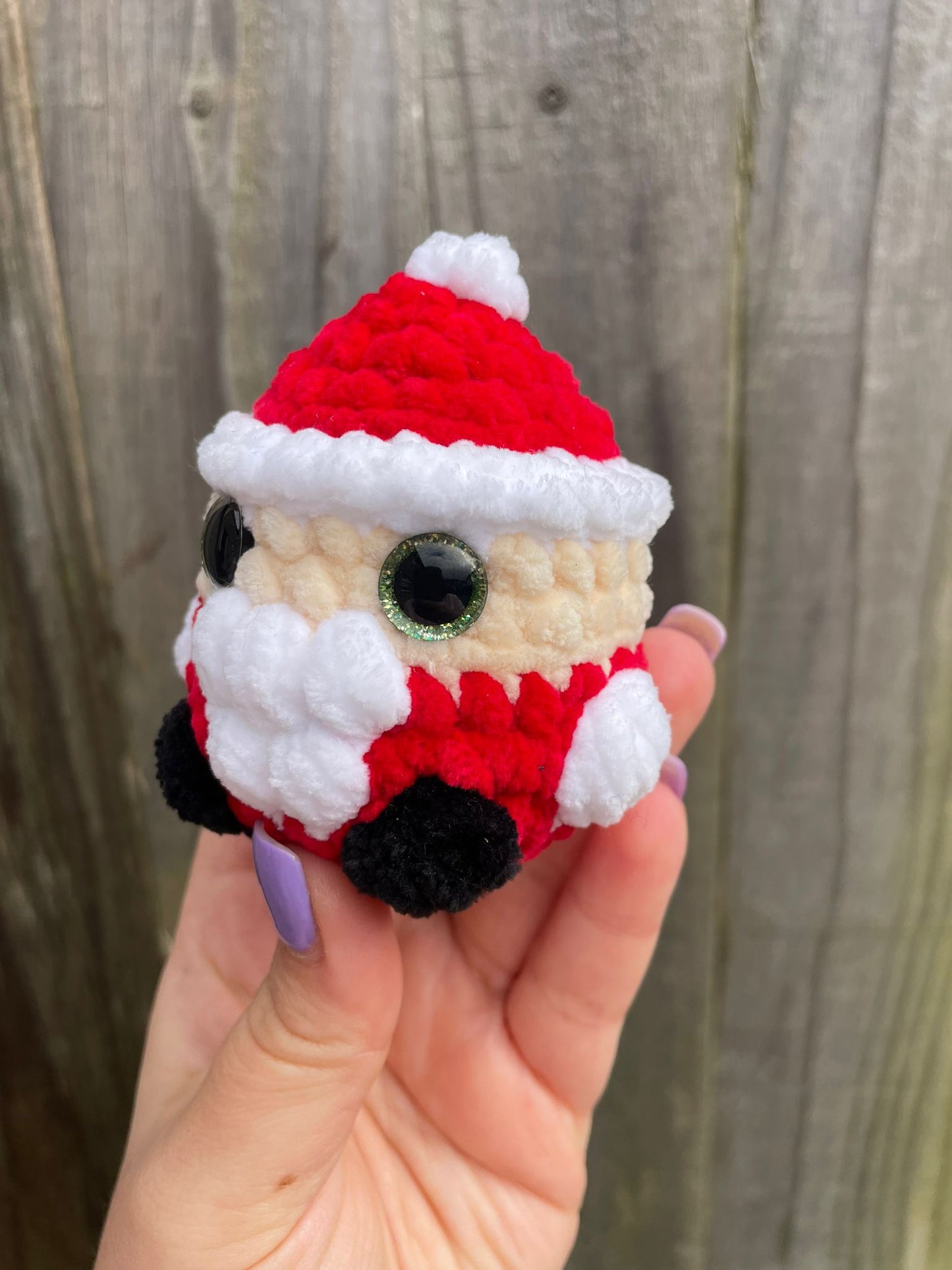Mini Santa Christmas Crochet Toy