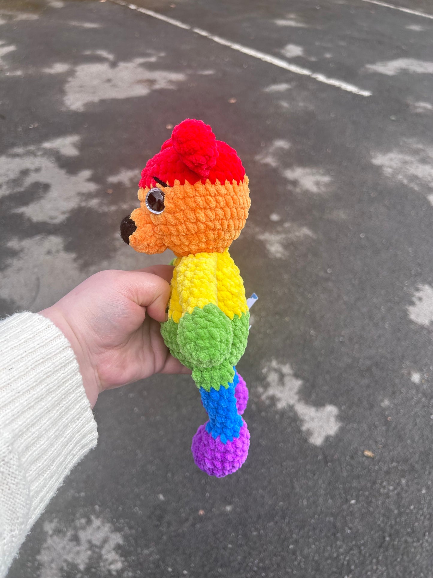 Rainbow Bear crochet Toy
