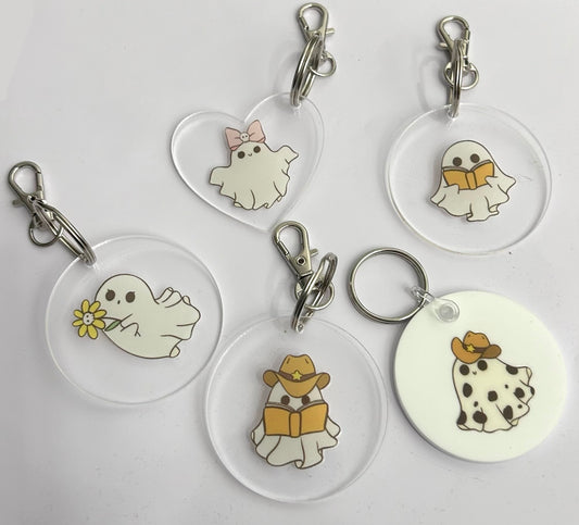 Cute Ghost Keyring