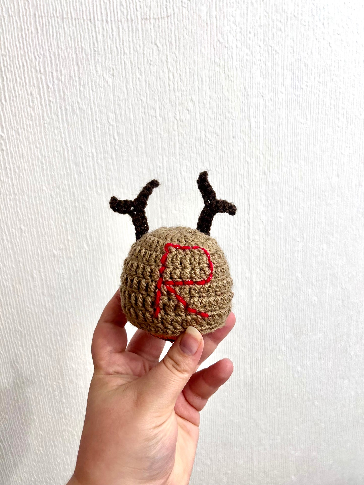 Personalised Reindeer Chocolate Orange Cover, Christmas