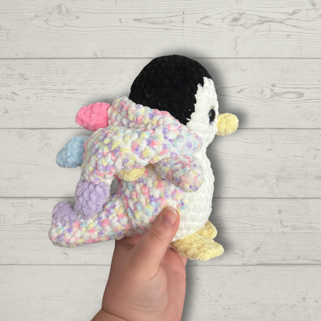 Dino Penguin Crochet Toy