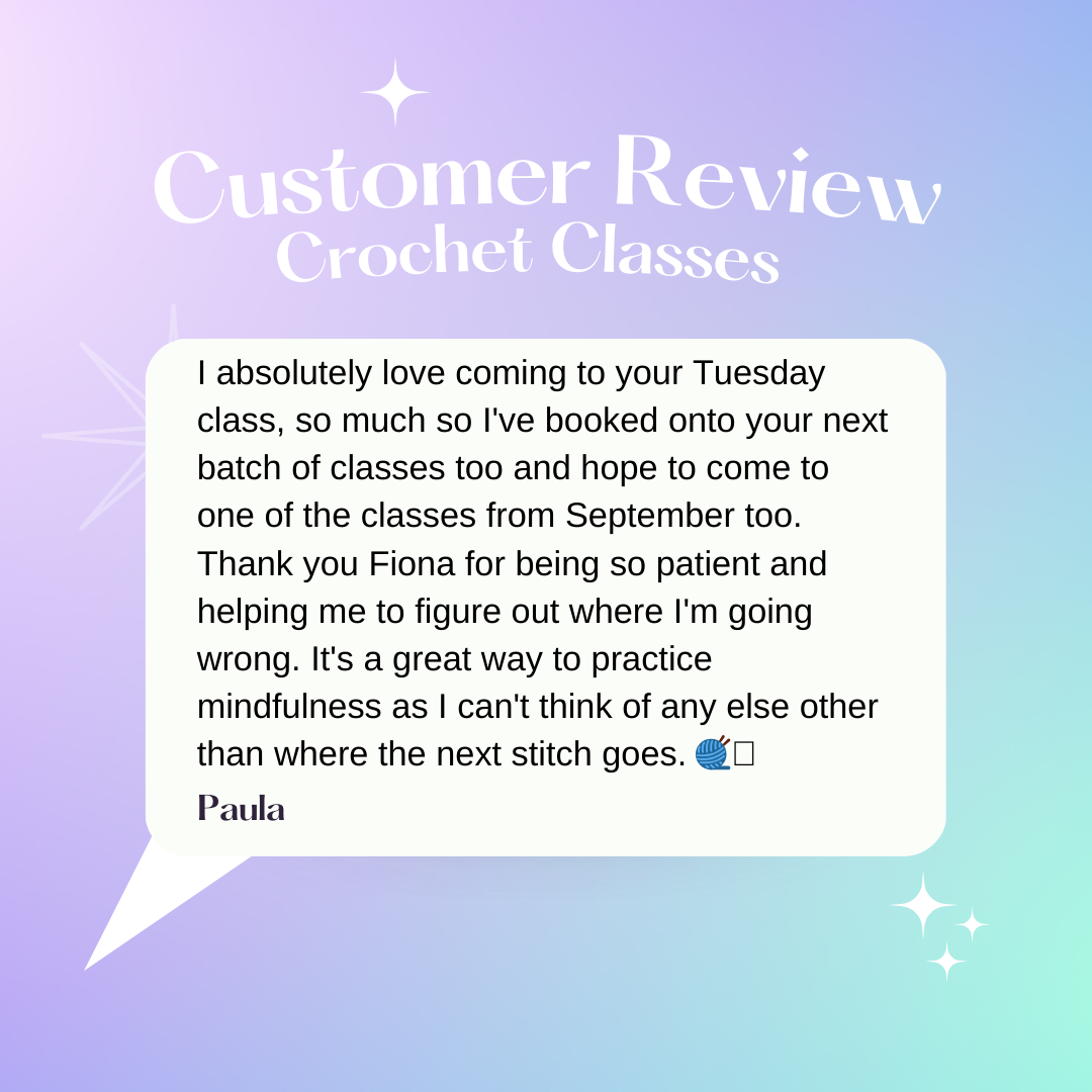 Beginner Crochet Classes- Talbot Green January Start