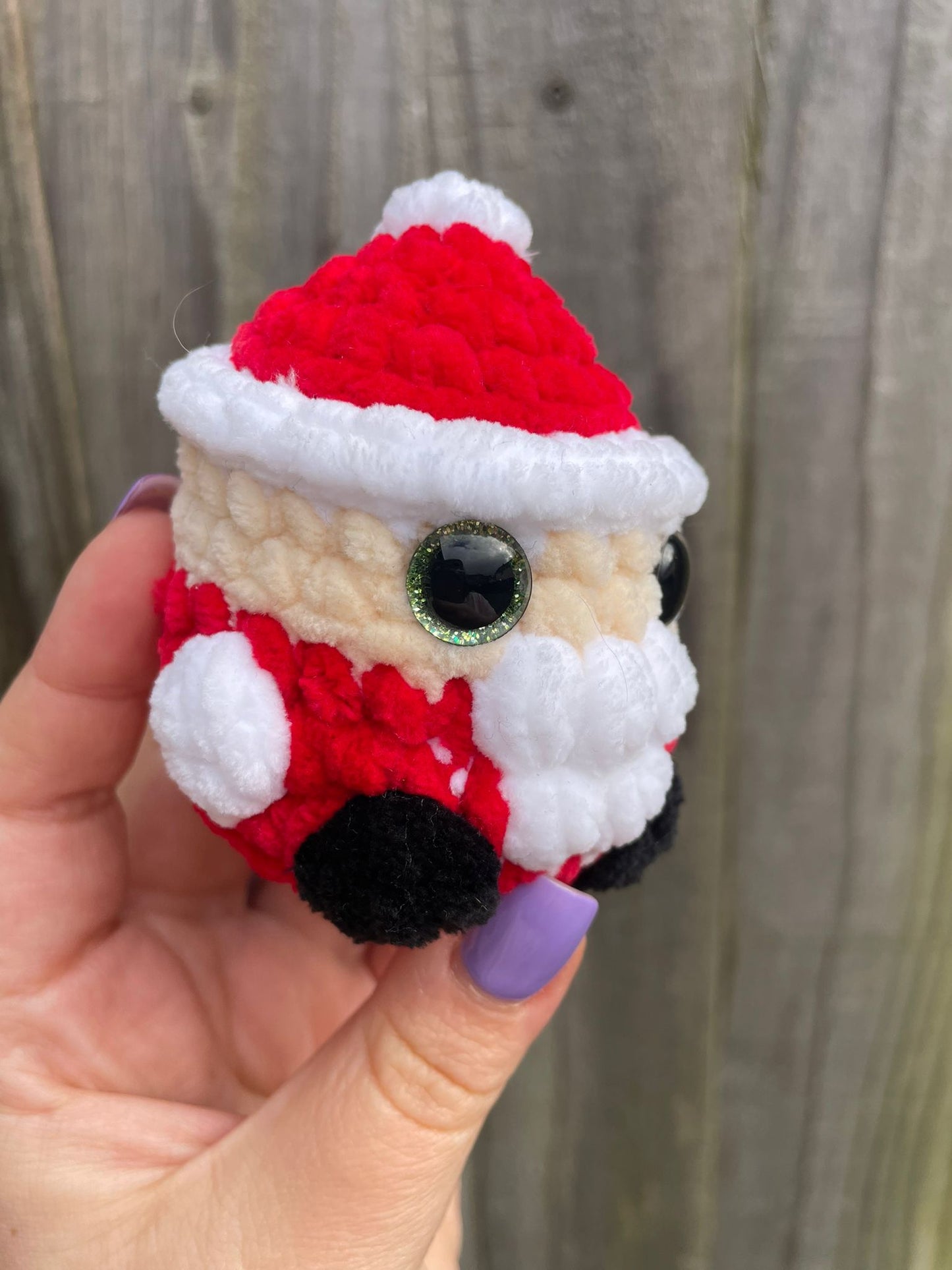 Mini Santa Christmas Crochet Toy