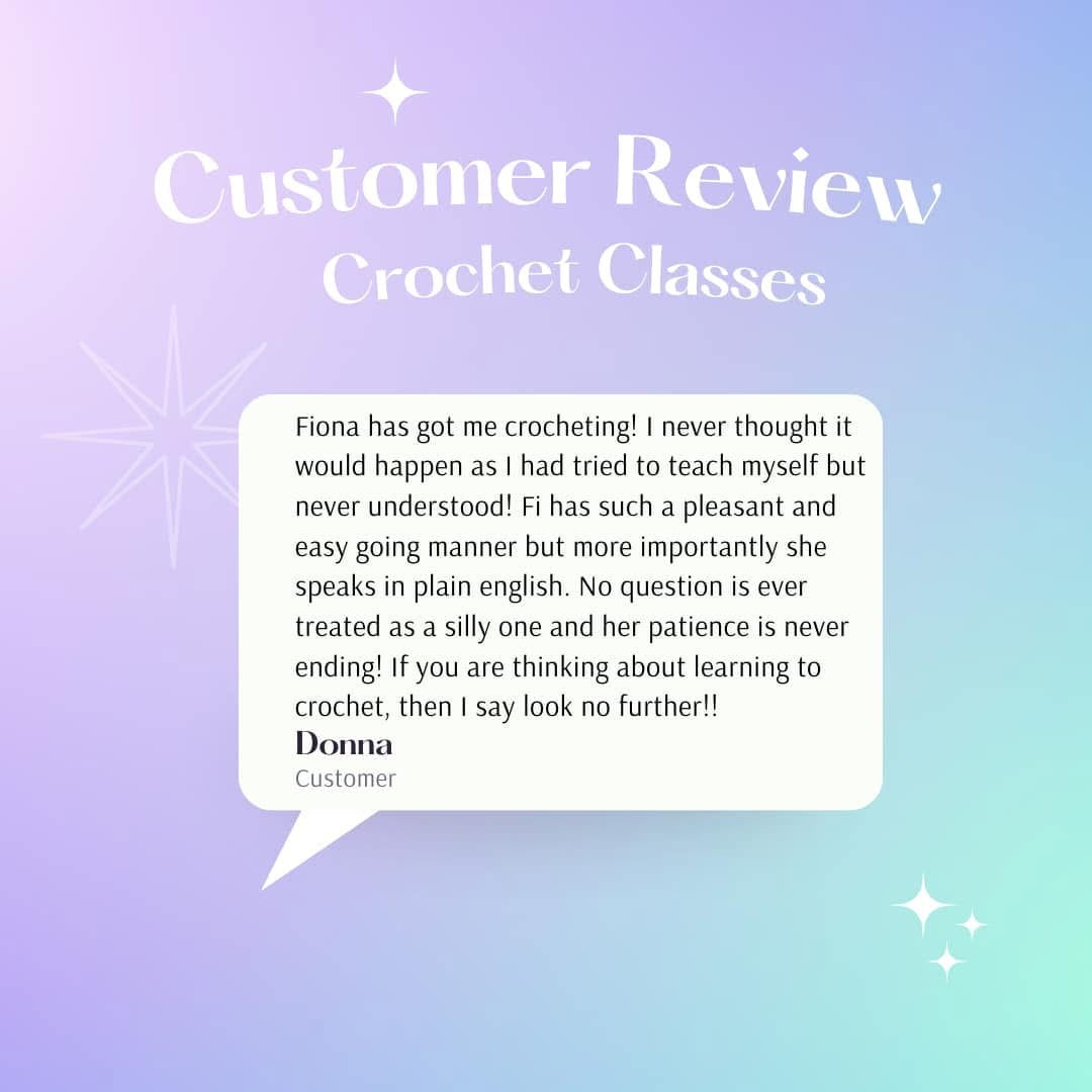 Beginner Crochet Classes- Talbot Green January Start