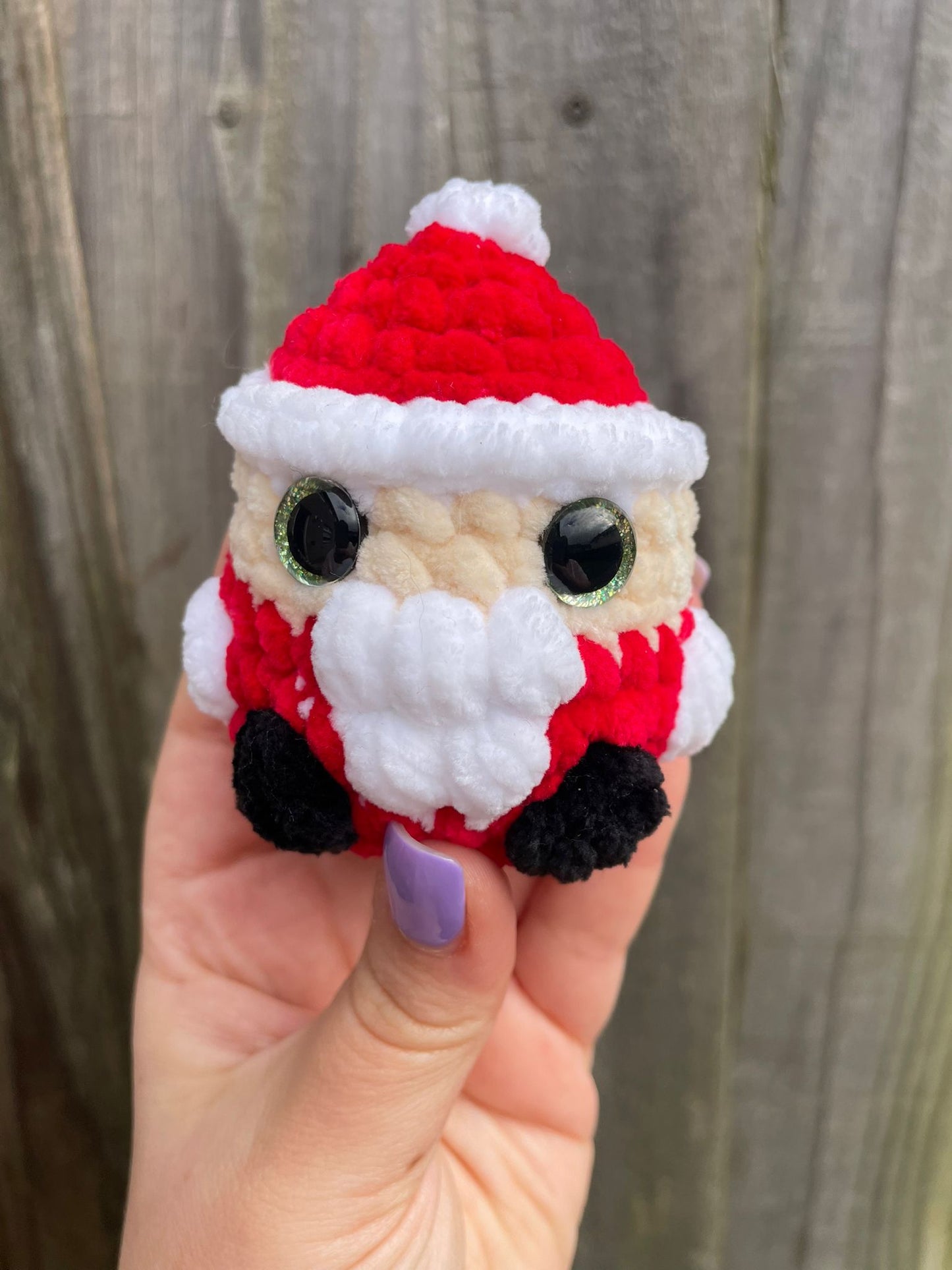 Mini Santa Christmas Crochet Toy