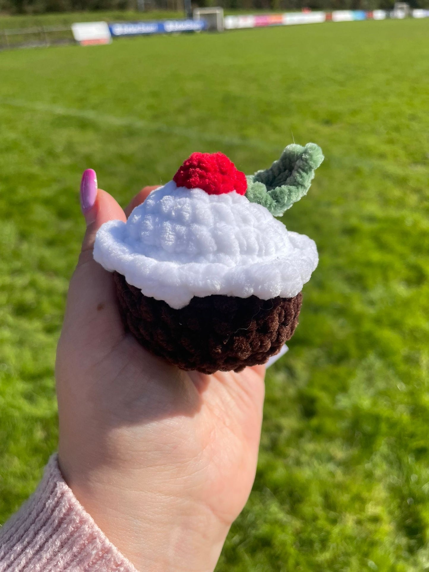 Mini Christmas Pudding Crochet Christmas Toy