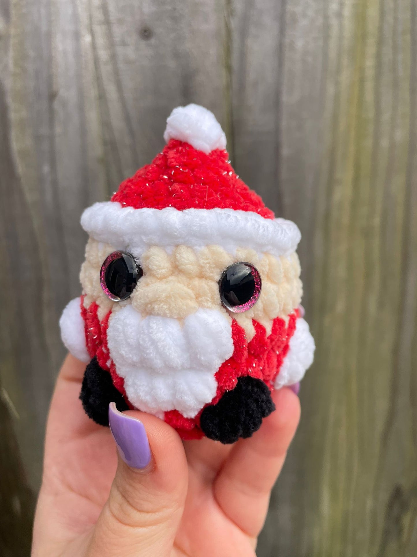 Mini Santa Christmas Crochet Toy