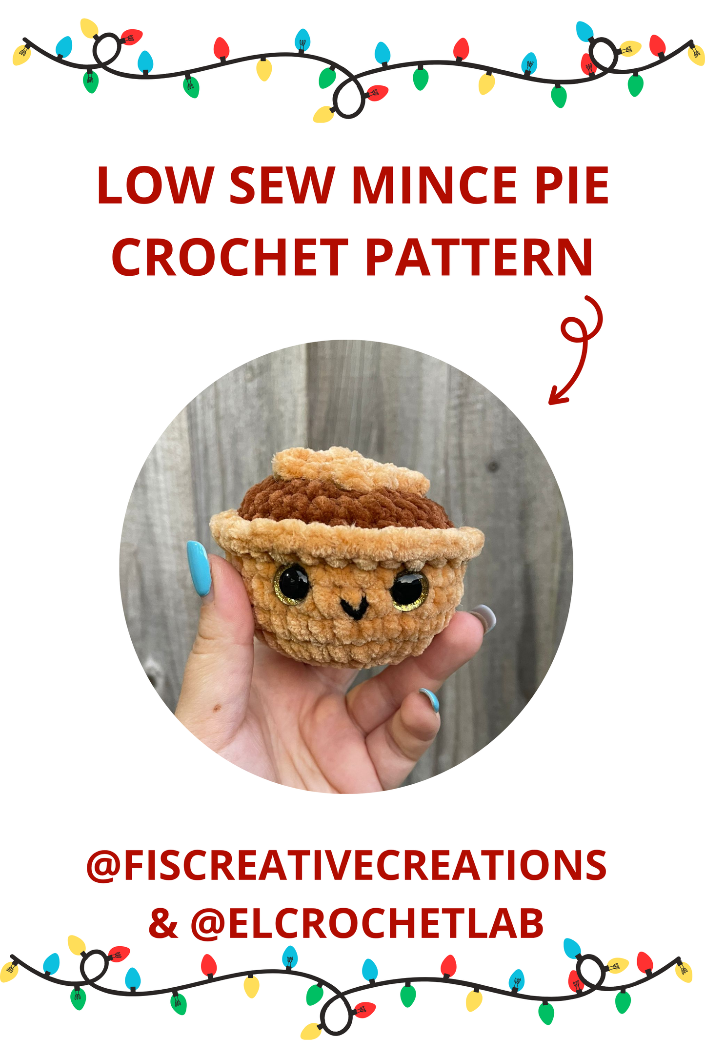 Mince Pie low sew crochet Pattern