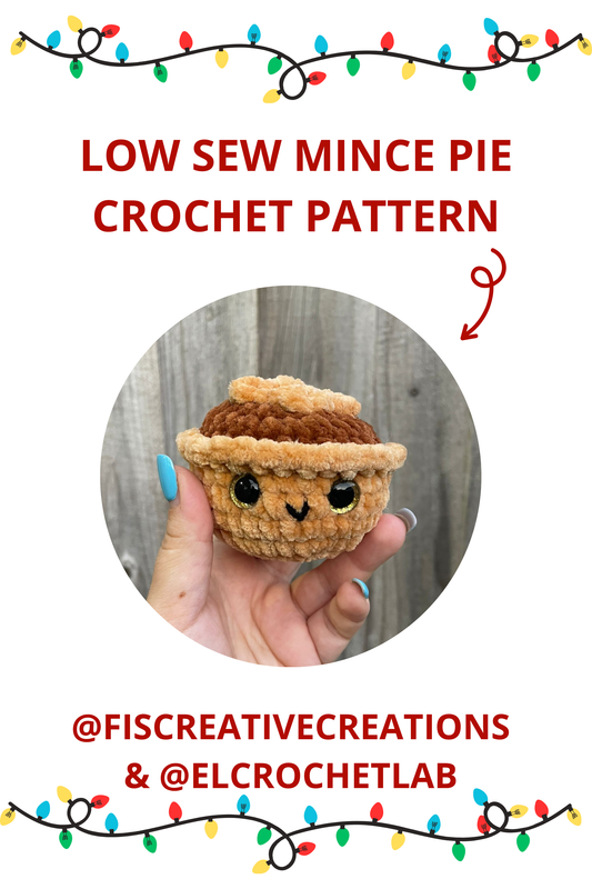 Mince Pie low sew crochet Pattern