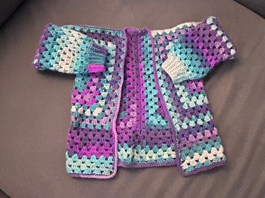Purple Mix Children’s Cardigan Custom Size