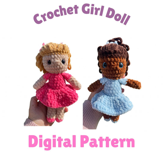 Crochet Girl Doll Digital Pattern