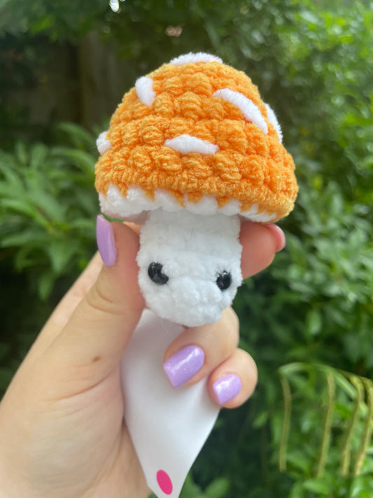 Mushroom Pop Up Fidget Crochet Toy