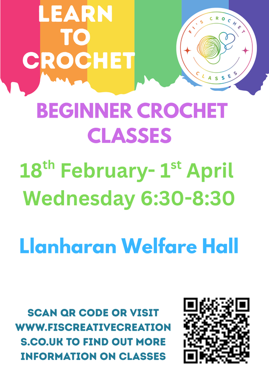 Beginner Crochet Classes- Llanharan February Start