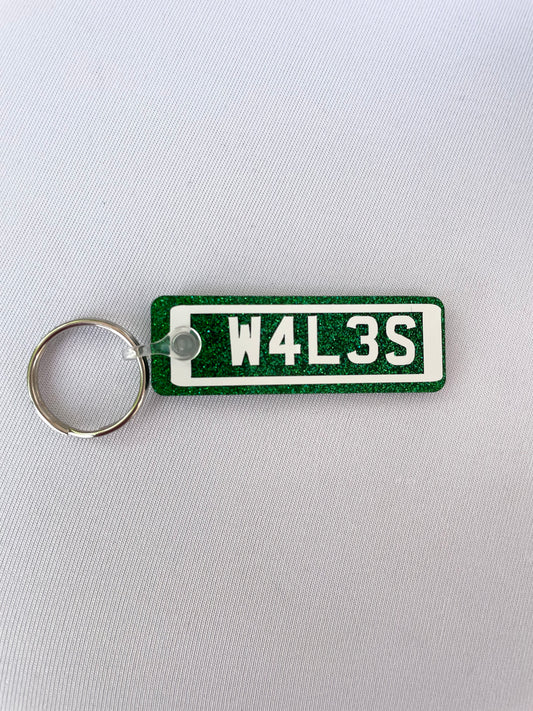 Wales Number Plate Keyring