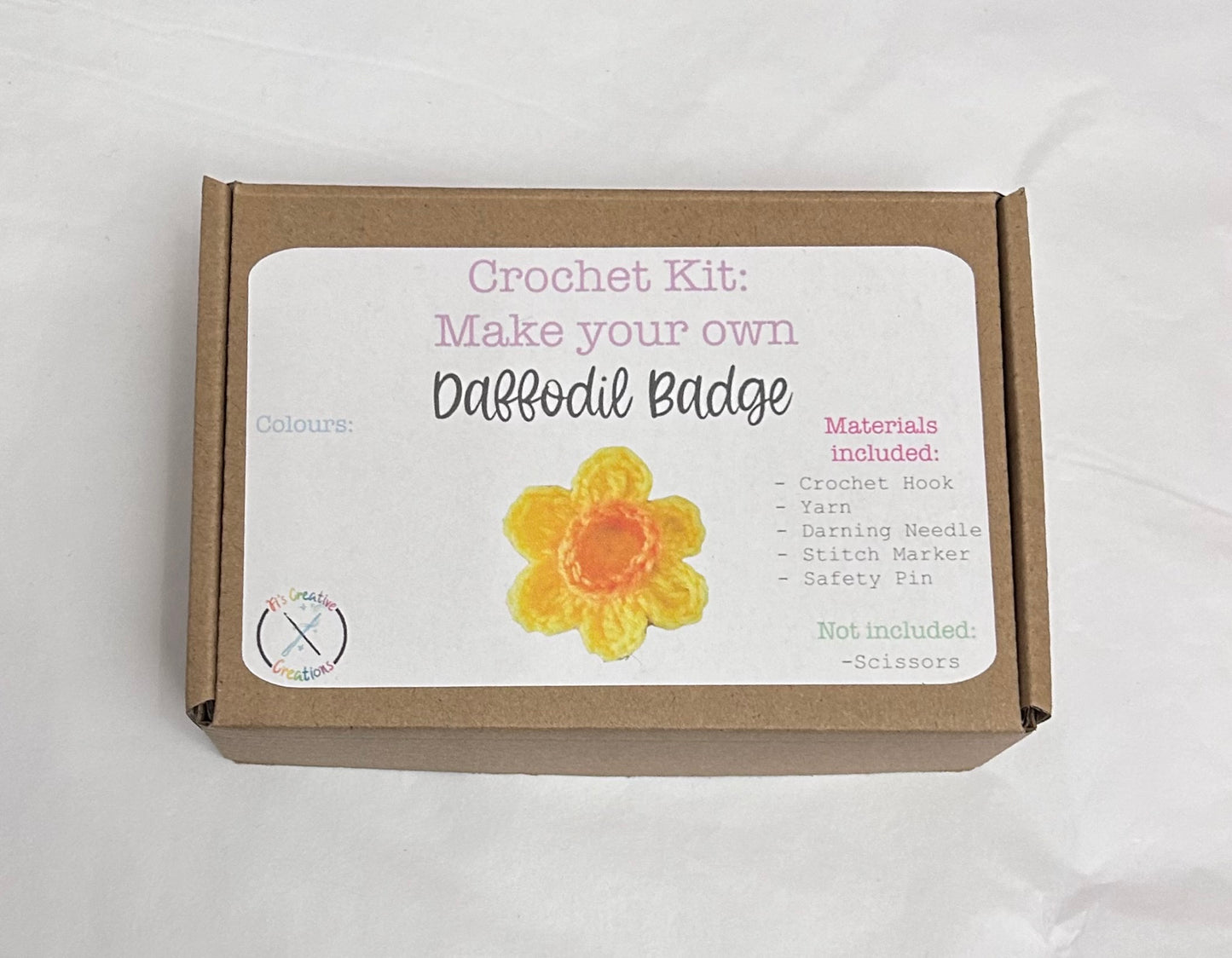 Daffodil Badge Crochet your own Kit