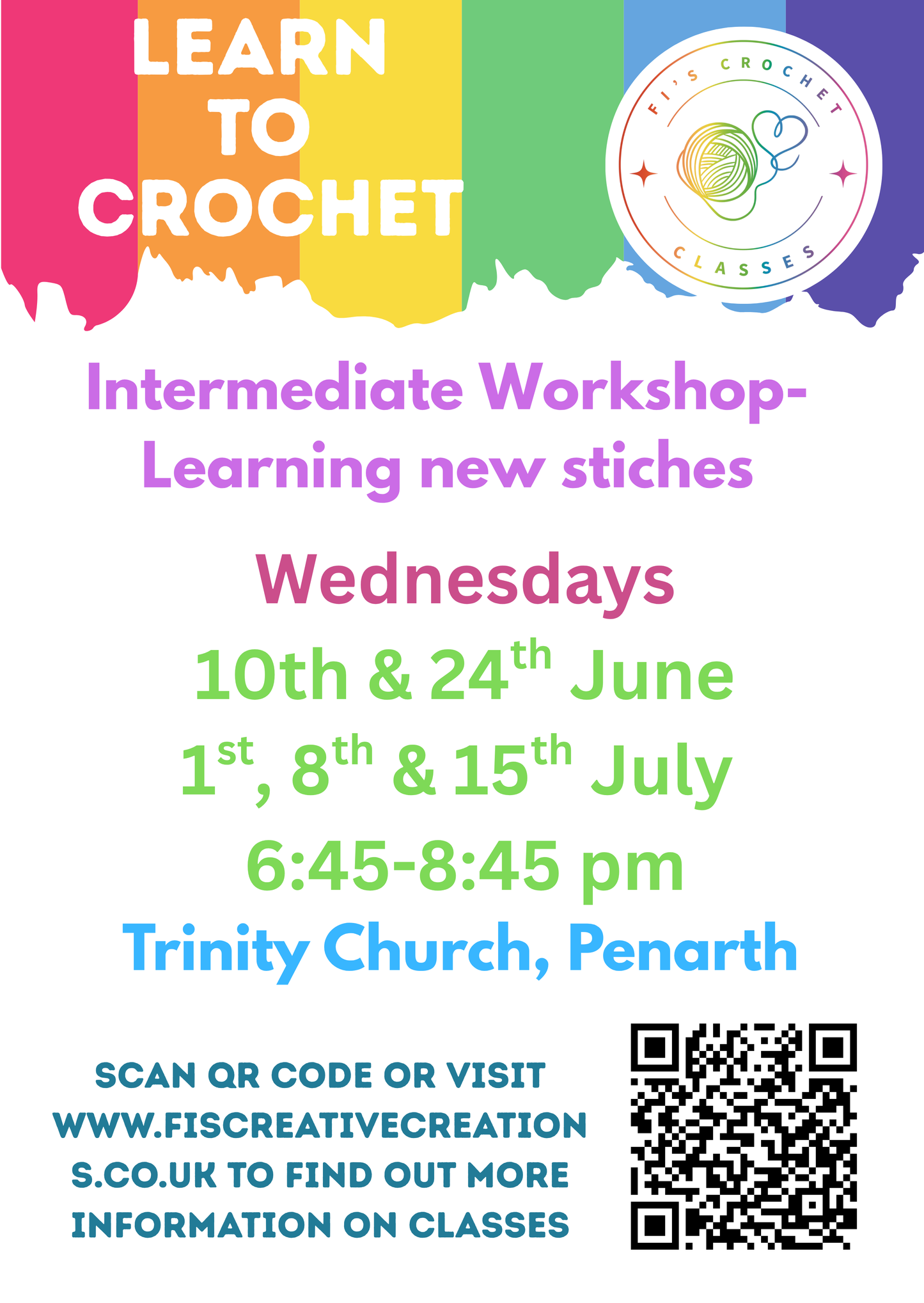 Intermediate Crochet Classes- Penarth June Start