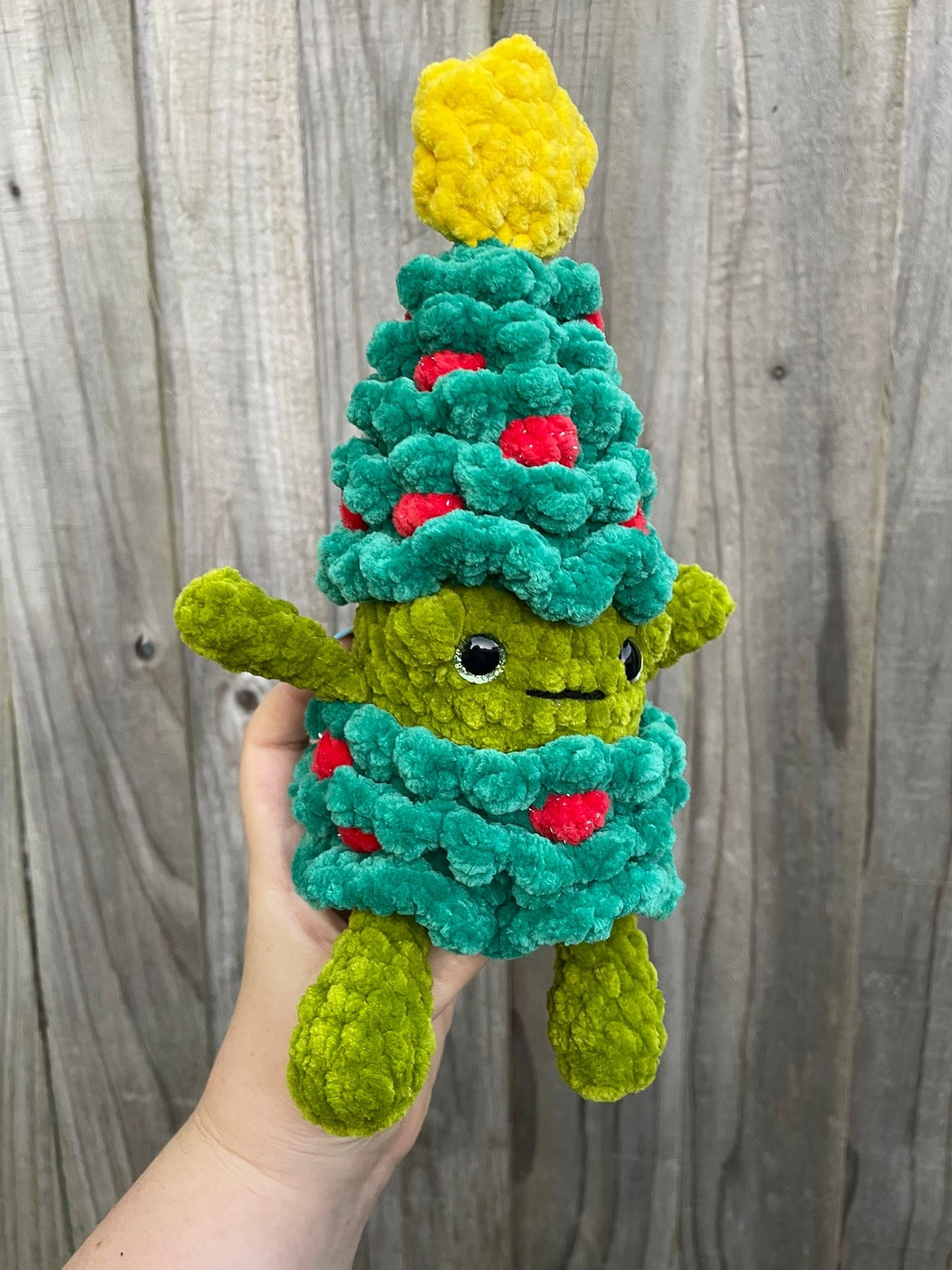 Frog in Tree Costume Crochet Toy
