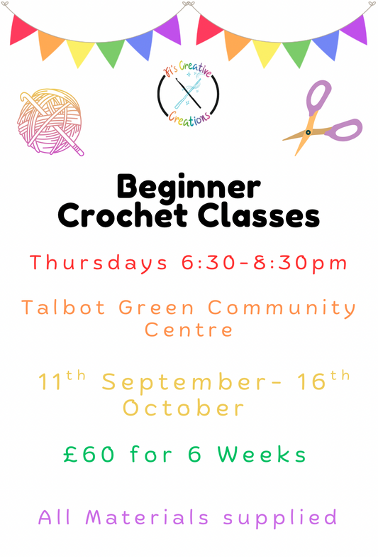 Beginner Crochet Classes- Talbot Green September Start