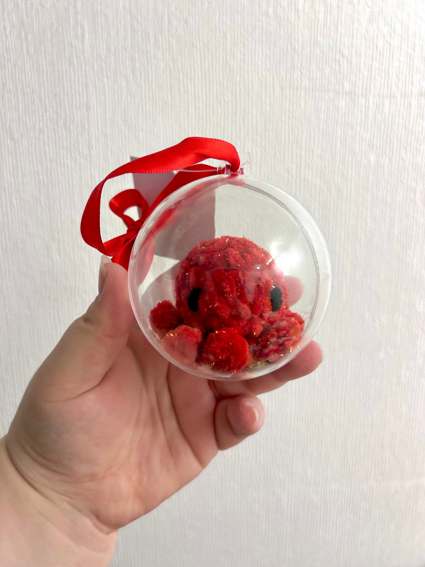 Octopus Crochet Toy Christmas Bauble