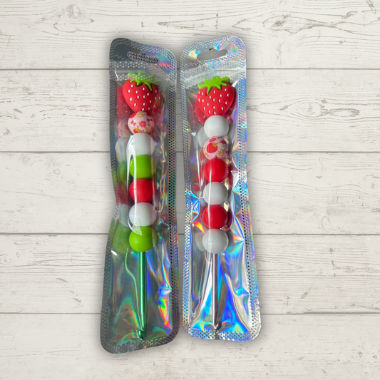 Handmade Strawberry Crochet Hook